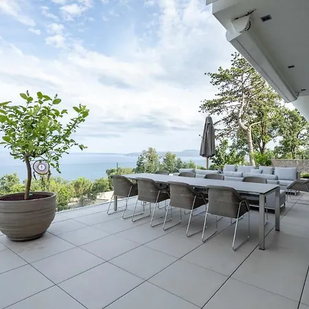 Stunning Kvarner Villa 5 Bedrooms Villa Aura Caesar Stunning Sea Views Private Pool Opatija Vilă