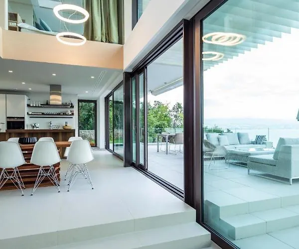 Stunning Kvarner 5 Bedrooms Aura Caesar Stunning Sea Views Вилла *